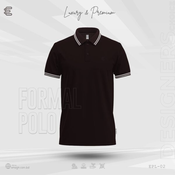 Ensign Premium PK Cotton Polo Shirt - Coffee