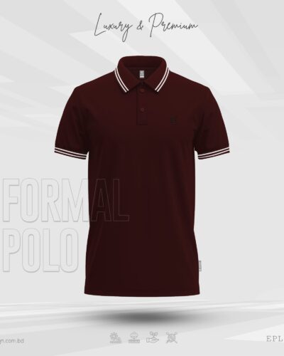 Ensign Premium PK Cotton Polo Shirt - Maroon