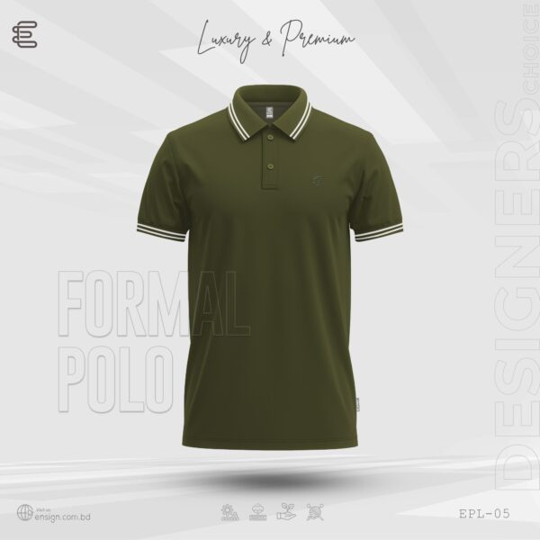 Ensign Premium PK Cotton Polo Shirt - Olive